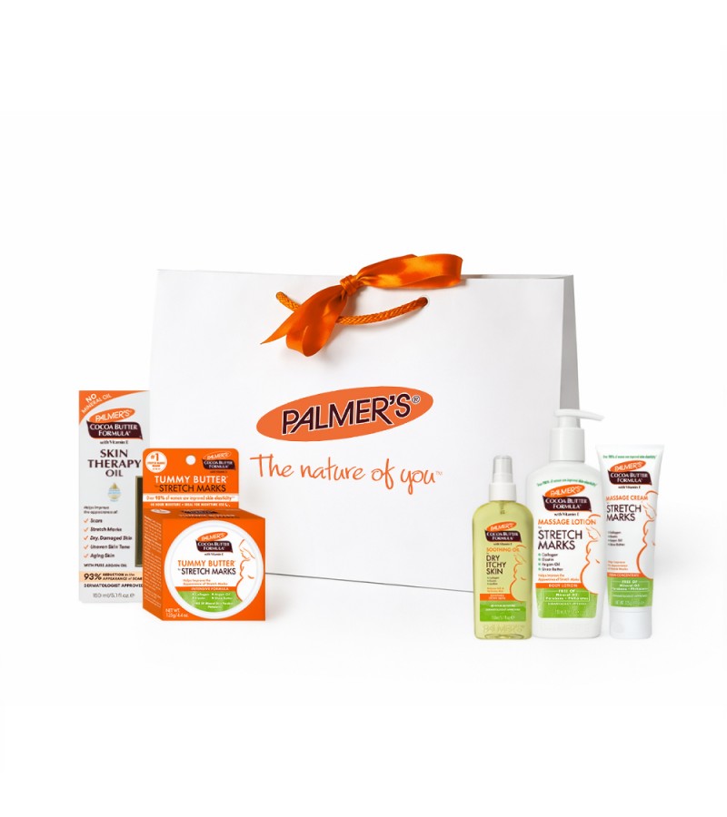 Palmer's  Комплект за бременни против стрии + луксозен подаръчен плик
