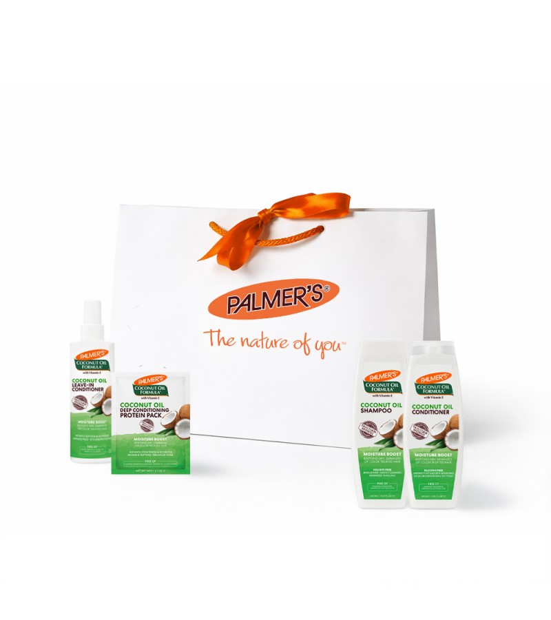 Palmer's Сет продукти с кокосово масло за коса + луксозен подаръчен плик / НОВО Palmer's Сет продукти с кокосово масло за коса + луксозен подаръчен плик / НОВО